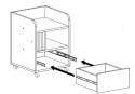 Meblar Kontenerek z szufladą do biurka Allmo AL10