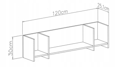 Meblar Półka wisząca SANTIAGO System SN11 - Dąb Biszkoptowy 150x25 Meble młodzieżowe do pokoju salonu Meblar Półka wisząca SANTIAGO System SN11 - Dąb Biszkoptowy 150x25 Meble młodzieżowe do pokoju salonu