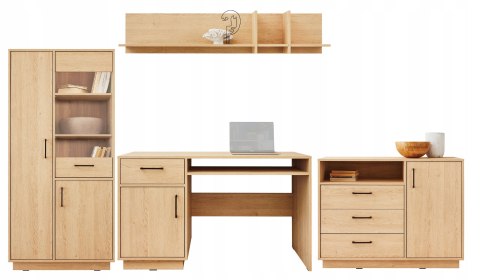Meblar Półka z przegródkami SANTIAGO System SN10 - Dąb Biszkoptowy Meble młodzieżowe 120 x 25 Meblar Półka z przegródkami SANTIAGO System SN10 - Dąb Biszkoptowy Meble młodzieżowe 120 x 25