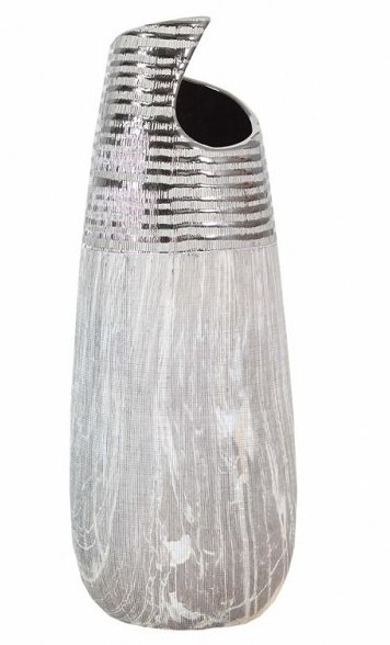 OUTLET Forte AZ-CE-818 Wazon szaro srebrny OUTLET Forte AZ-CE-818 Wazon szaro srebrny