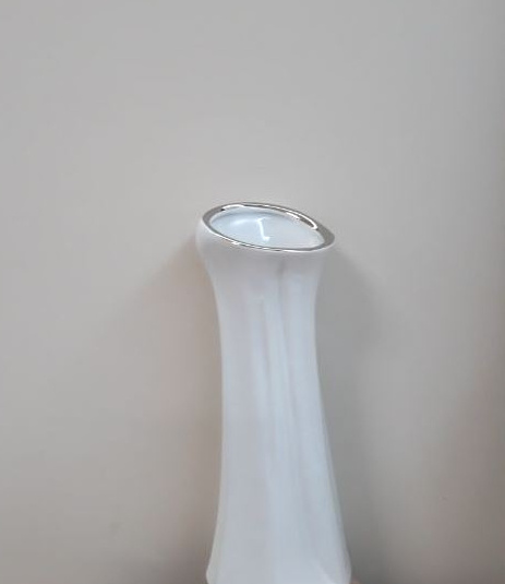 OUTLET Forte AZ-CE-C103 Wazon biało-srebrny OUTLET Forte AZ-CE-C103 Wazon biało-srebrny