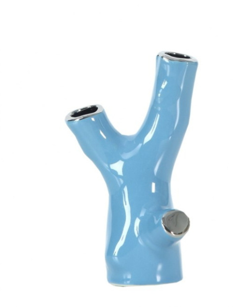 OUTLET Forte AZ-CE-C117 Wazon niebiesko-srebrny OUTLET Forte AZ-CE-C117 Wazon niebiesko-srebrny