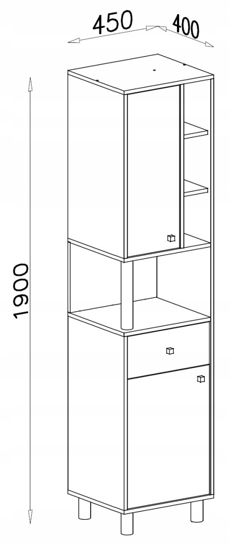 REGAŁ MODZIEŻOWY MEBLAR FARO System FR6 - Biały Lux / Dąb Artisan / Szary REGAŁ MODZIEŻOWY MEBLAR FARO System FR6 - Biały Lux / Dąb Artisan / Szary