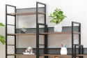 SIGNAL REGAŁ RAW R4 PÓŁKI NA KSIĄŻKI PŁYTA LAMINOWANA DĄB/ STELAŻ METAL CZARNY MAT NA ZABAWKI BIBELOTY SIGNAL REGAŁ RAW R4 PÓŁKI NA KSIĄŻKI PŁYTA LAMINOWANA DĄB/ STELAŻ METAL CZARNY MAT NA ZABAWKI BIBELOTY