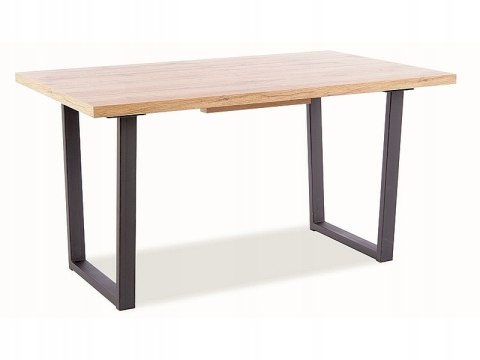 SIGNAL STÓŁ VITO DĄB ARTISAN/CZARNY 140(180)X85 MDF + OKLEINA PODSTAWA METAL PROSTOKĄTNY ROZKŁADANY DO JADALNI KUCHNI SIGNAL STÓŁ VITO DĄB ARTISAN/CZARNY 140(180)X85 MDF + OKLEINA PODSTAWA METAL PROSTOKĄTNY ROZKŁADANY DO JADALNI KUCHNI