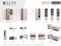 ZESTAW MEBLI MŁODZIEŻOWYCH Z BIURKIEM I ŁÓŻKIEM 90x200 Meblar DELTA System B DĄB / ANTRACYT laminat DLA DZIECKA NASTOLATKA ZESTAW MEBLI MŁODZIEŻOWYCH Z BIURKIEM I ŁÓŻKIEM 90x200 Meblar DELTA System B DĄB / ANTRACYT laminat DLA DZIECKA NASTOLATKA
