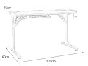 BIURKO B-216 CZARNE BLAT PŁYTA LAMINOWANA STELAŻ METAL SIGNAL OŚWIETLENIE LED UCHWYT NA KUBEK SŁUCHAWKI ORGANIZER NA KABLE BIURKO B-216 CZARNE BLAT PŁYTA LAMINOWANA STELAŻ METAL SIGNAL OŚWIETLENIE LED UCHWYT NA KUBEK SŁUCHAWKI ORGANIZER NA KABLE