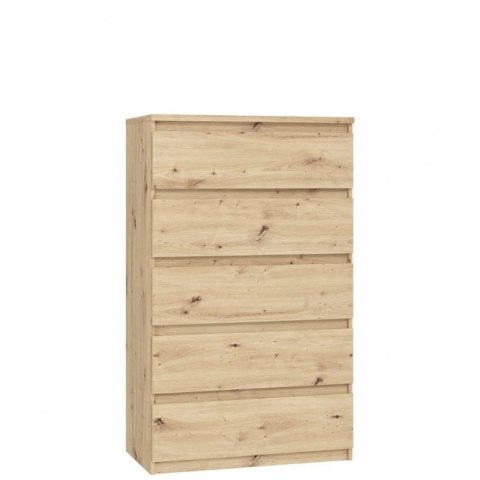Forte CHELSEA CHLK45-D78 Komoda wysoka 5 szuflad Dąb Artisan Forte CHELSEA CHLK45-D78 Komoda wysoka 5 szuflad Dąb Artisan