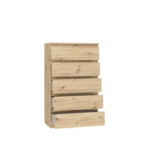 Forte CHELSEA CHLK45-D78 Komoda wysoka 5 szuflad Dąb Artisan Forte CHELSEA CHLK45-D78 Komoda wysoka 5 szuflad Dąb Artisan