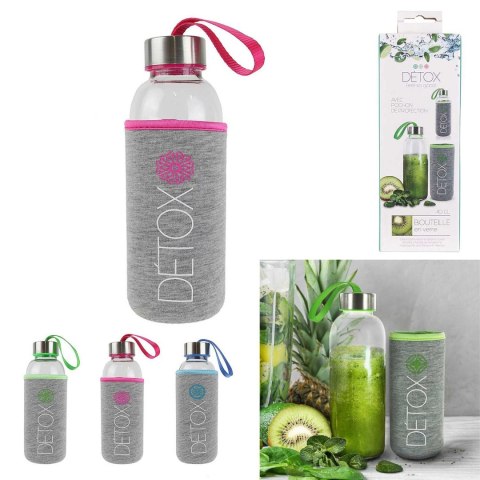Intesi Butelka z neoprenowym pokrowcem 400ml zielona Intesi Butelka z neoprenowym pokrowcem 400ml zielona