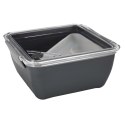 Intesi Lunch box Divided z widelcem 2,6l szary Intesi Lunch box Divided z widelcem 2,6l szary