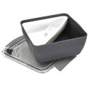 Intesi Lunch box Divided z widelcem 2,6l szary Intesi Lunch box Divided z widelcem 2,6l szary