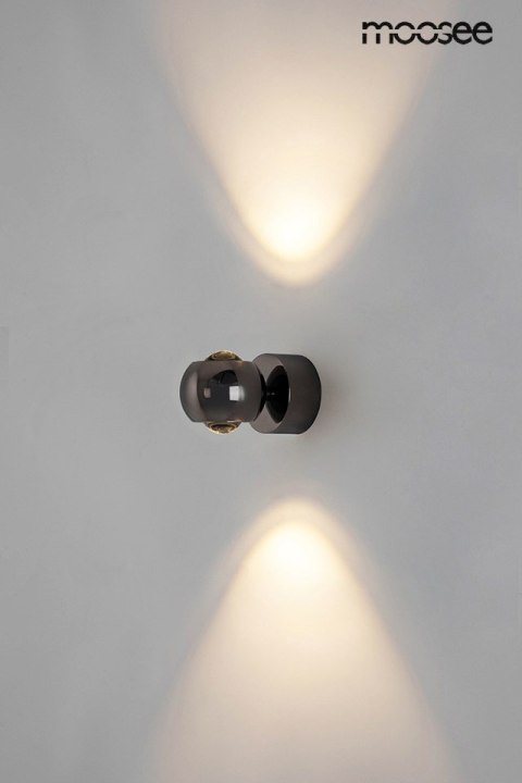 LAMPA ŚCIENNA LED KINKIET EOS CZARNY CHROM Moosee MOOSEE KLOSZ REGULOWANY DOTYKOWA FUNKCJA ŚCIEMNIANIA ORAZ WŁĄCZANIA LAMPA ŚCIENNA LED KINKIET EOS CZARNY CHROM Moosee MOOSEE KLOSZ REGULOWANY DOTYKOWA FUNKCJA ŚCIEMNIANIA ORAZ WŁĄCZANIA