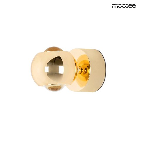 LAMPA ŚCIENNA LED KINKIET EOS ZŁOTA STAL SZKŁO Moosee MOOSEE REGULACJA KLOSZA FUNKCJA ŚCIEMNIANIA LAMPA ŚCIENNA LED KINKIET EOS ZŁOTA STAL SZKŁO Moosee MOOSEE REGULACJA KLOSZA FUNKCJA ŚCIEMNIANIA