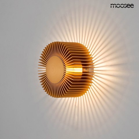 LAMPA ŚCIENNA LED KINKIET SUNNY złota STAL Moosee MOOSEE PRZYPOMINA SŁOŃCE LAMPA ŚCIENNA LED KINKIET SUNNY złota STAL Moosee MOOSEE PRZYPOMINA SŁOŃCE
