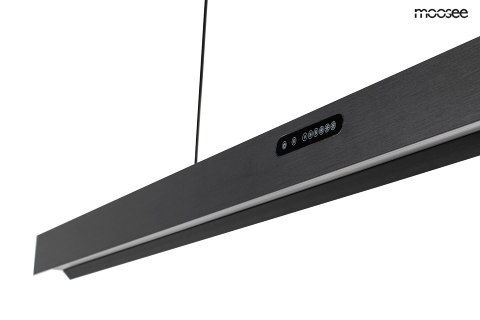 LAMPA WISZĄCA LED LINER CZARNA Moosee MOOSEE WBUDOWANY PANEL DOTYKOWY - REGULACJA NATĘŻENIA BARWY ŚWIATŁA WŁĄCZANIE I WYŁĄCZANIE LAMPA WISZĄCA LED LINER CZARNA Moosee MOOSEE WBUDOWANY PANEL DOTYKOWY - REGULACJA NATĘŻENIA BARWY ŚWIATŁA WŁĄCZANIE I WYŁĄCZANIE