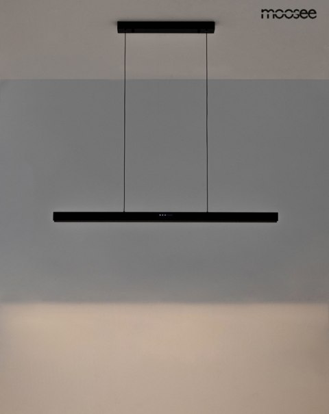 LAMPA WISZĄCA LED LINER CZARNA Moosee MOOSEE WBUDOWANY PANEL DOTYKOWY - REGULACJA NATĘŻENIA BARWY ŚWIATŁA WŁĄCZANIE I WYŁĄCZANIE LAMPA WISZĄCA LED LINER CZARNA Moosee MOOSEE WBUDOWANY PANEL DOTYKOWY - REGULACJA NATĘŻENIA BARWY ŚWIATŁA WŁĄCZANIE I WYŁĄCZANIE