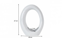 OUTLET Forte AZ-CE-C83 Dekoracja ceramiczna biała OUTLET Forte AZ-CE-C83 Dekoracja ceramiczna biała
