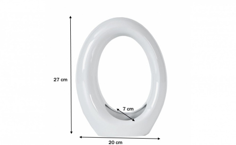OUTLET Forte AZ-CE-C83 Dekoracja ceramiczna biała OUTLET Forte AZ-CE-C83 Dekoracja ceramiczna biała