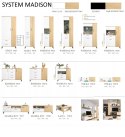 PÓŁKA WISZĄCA Z MAŁĄ SZAFKĄ Meblar MADISON System MD12 - biały / dąb biszkoptowy płyta laminowana obrzeża wzmocnione ABS PÓŁKA WISZĄCA Z MAŁĄ SZAFKĄ Meblar MADISON System MD12 - biały / dąb biszkoptowy płyta laminowana obrzeża wzmocnione ABS