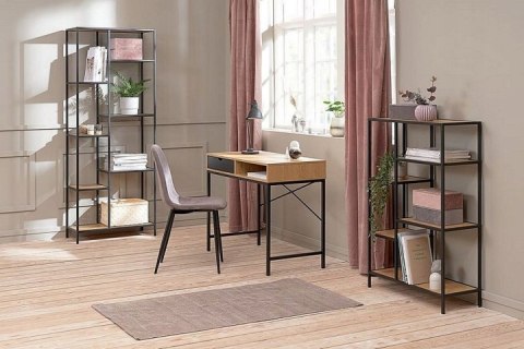 REGAŁ NA KSIĄŻKI PŁYTA LAMINOWAN DĄB/STELAŻ METAL CZARNY COSTA A SIGNAL NA ZABAWKI DROBIAZGI DO SALONU POKOJU DZIECKA NASTOLATKA REGAŁ NA KSIĄŻKI PŁYTA LAMINOWAN DĄB/STELAŻ METAL CZARNY COSTA A SIGNAL NA ZABAWKI DROBIAZGI DO SALONU POKOJU DZIECKA NASTOLATKA