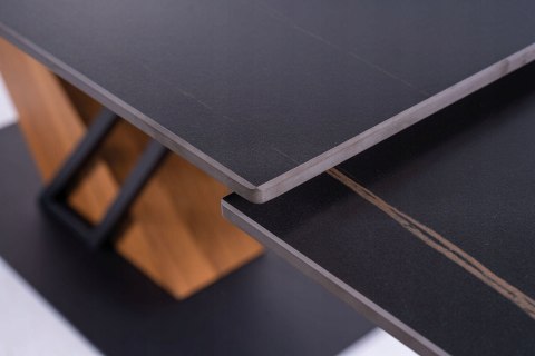 STÓŁ PROSTOKĄTNY ROZKŁADANY CERAMIKA EFEKT MARMURU CZARNY / STELAŻ MDF + OKLEINA METAL CZARNY/JESION 180(240)X90 GENESIS SIGNAL STÓŁ PROSTOKĄTNY ROZKŁADANY CERAMIKA EFEKT MARMURU CZARNY / STELAŻ MDF + OKLEINA METAL CZARNY/JESION 180(240)X90 GENESIS SIGNAL