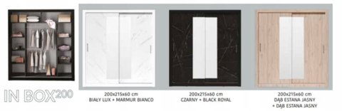 SZAFA Z LUSTREM DĄB ESTANA MEBLAR IN BOX INB200 PŁYTA LAMINOWANA DRZWI PRZESUWNE DRĄŻKI PÓŁKI DO SYPIALNI PRZEDPOKOJU POKOJU SZAFA Z LUSTREM DĄB ESTANA MEBLAR IN BOX INB200 PŁYTA LAMINOWANA DRZWI PRZESUWNE DRĄŻKI PÓŁKI DO SYPIALNI PRZEDPOKOJU POKOJU
