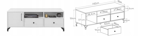 SZAFKA RTV KOMODA NISKA MEBLAR Bergen System BE8 -Biały Lux /Biały wysoki połysk płyta laminowana do salonu pokoju młodzieżowego SZAFKA RTV KOMODA NISKA MEBLAR Bergen System BE8 -Biały Lux /Biały wysoki połysk płyta laminowana do salonu pokoju młodzieżowego