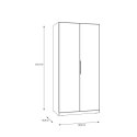 Forte CADIXO CDXS82-D78 Szafa ubraniowa 2-drzwiowa Dąb Artisan Forte CADIXO CDXS82-D78 Szafa ubraniowa 2-drzwiowa Dąb Artisan