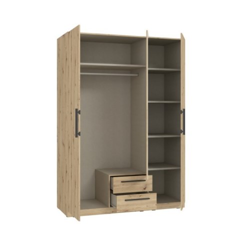Forte CADIXO CDXS83S-D78 Szafa ubraniowa 3-drzwiowa Dąb Artisan Forte CADIXO CDXS83S-D78 Szafa ubraniowa 3-drzwiowa Dąb Artisan