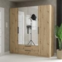 Forte CADIXO CDXS84S-D78 Szafa ubraniowa 4-drzwiowa Dąb Artisan Forte CADIXO CDXS84S-D78 Szafa ubraniowa 4-drzwiowa Dąb Artisan