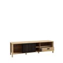 Forte JYTANA JTNT133L-M635 Szafka RTV stojąca, szeroka, 175 cm, Dąb Mauvella / Czarny Forte JYTANA JTNT133L-M635 Szafka RTV stojąca, szeroka, 175 cm, Dąb Mauvella / Czarny