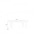 Forte JYTANA TBLT7029-D108 Stół rozkładany, 160-207x90 cm Dąb Mauvella / Czarny Forte JYTANA TBLT7029-D108 Stół rozkładany, 160-207x90 cm Dąb Mauvella / Czarny