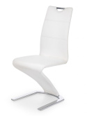 Halmar K188 krzesło do jadalni białe ekoskóra
