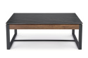 ŁAWA PROSTOKĄTNA 121x61 SPIEK czarny marmur / MDF orzechowy RAMONA HALMAR STELAŻ METALOWY CZARNY DO SALONU DO POKOJU ŁAWA PROSTOKĄTNA 121x61 SPIEK czarny marmur / MDF orzechowy RAMONA HALMAR STELAŻ METALOWY CZARNY DO SALONU DO POKOJU