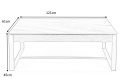 ŁAWA PROSTOKĄTNA 121x61 SPIEK czarny marmur / MDF orzechowy RAMONA HALMAR STELAŻ METALOWY CZARNY DO SALONU DO POKOJU ŁAWA PROSTOKĄTNA 121x61 SPIEK czarny marmur / MDF orzechowy RAMONA HALMAR STELAŻ METALOWY CZARNY DO SALONU DO POKOJU