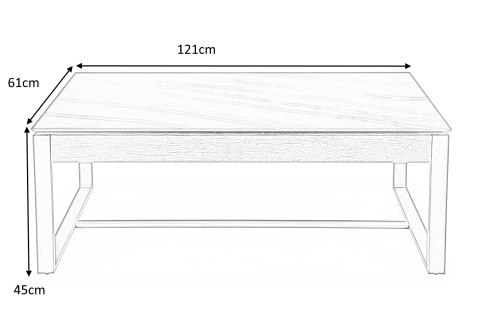 ŁAWA PROSTOKĄTNA 121x61 SPIEK czarny marmur / MDF orzechowy RAMONA HALMAR STELAŻ METALOWY CZARNY DO SALONU DO POKOJU ŁAWA PROSTOKĄTNA 121x61 SPIEK czarny marmur / MDF orzechowy RAMONA HALMAR STELAŻ METALOWY CZARNY DO SALONU DO POKOJU