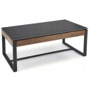 ŁAWA PROSTOKĄTNA 121x61 SPIEK czarny marmur / MDF orzechowy RAMONA HALMAR STELAŻ METALOWY CZARNY DO SALONU DO POKOJU ŁAWA PROSTOKĄTNA 121x61 SPIEK czarny marmur / MDF orzechowy RAMONA HALMAR STELAŻ METALOWY CZARNY DO SALONU DO POKOJU