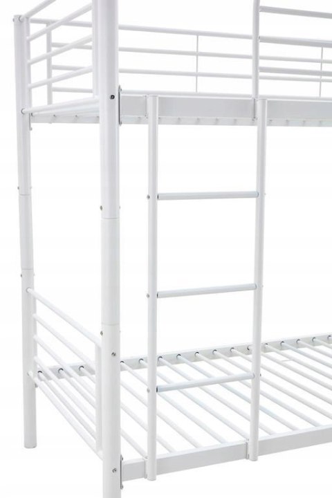 ŁÓŻKO PIĘTROWE BUNKY opcja DWÓCH ŁÓŻEK pojedynczych 90x200, biały HALMAR METALOWE DO POKOJU DZIECI NASTOLATKÓW ŁÓŻKO PIĘTROWE BUNKY opcja DWÓCH ŁÓŻEK pojedynczych 90x200, biały HALMAR METALOWE DO POKOJU DZIECI NASTOLATKÓW