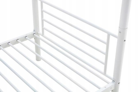 ŁÓŻKO PIĘTROWE BUNKY opcja DWÓCH ŁÓŻEK pojedynczych 90x200, biały HALMAR METALOWE DO POKOJU DZIECI NASTOLATKÓW ŁÓŻKO PIĘTROWE BUNKY opcja DWÓCH ŁÓŻEK pojedynczych 90x200, biały HALMAR METALOWE DO POKOJU DZIECI NASTOLATKÓW