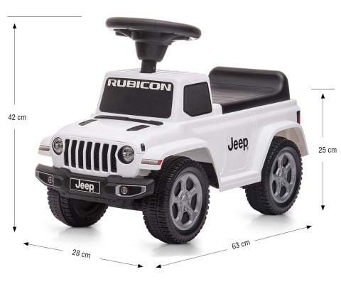 Milly Mally Pojazd Jeep Rubicon Gladiator White Milly Mally Pojazd Jeep Rubicon Gladiator White