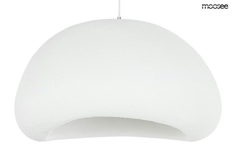 LAMPA WISZĄCA NEST 60 BIAŁA - ŻYWICA E27 Moosee MOOSEE inspirowana kulistym obłokiem strukturą przypomina kamień LAMPA WISZĄCA NEST 60 BIAŁA - ŻYWICA E27 Moosee MOOSEE inspirowana kulistym obłokiem strukturą przypomina kamień