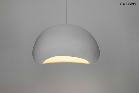 LAMPA WISZĄCA NEST 60 BIAŁA - ŻYWICA E27 Moosee MOOSEE inspirowana kulistym obłokiem strukturą przypomina kamień LAMPA WISZĄCA NEST 60 BIAŁA - ŻYWICA E27 Moosee MOOSEE inspirowana kulistym obłokiem strukturą przypomina kamień