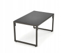 ZESTAW OGRODOWY ( sofa + fotel 2x + ława ), czarny / cappuccino SHARK HALMAR tapicerka tkanina korpus sztal malowana blat szkło ZESTAW OGRODOWY ( sofa + fotel 2x + ława ), czarny / cappuccino SHARK HALMAR tapicerka tkanina korpus sztal malowana blat szkło
