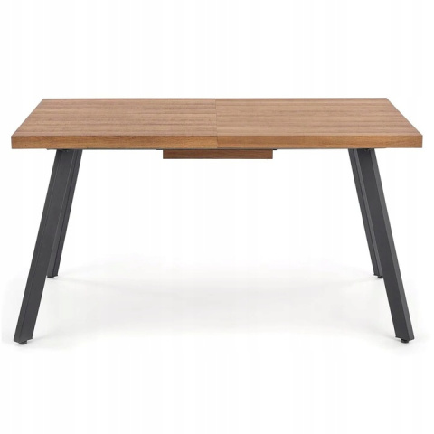 STÓŁ ROZKŁADANY 160-220x90 blat - ORZECH stelaż - CZARNY BERLIN HALMAR PROSTOKĄTNY PŁYTA LAMINOWANA PODSTAWA STAL MALOWANA STÓŁ ROZKŁADANY 160-220x90 blat - ORZECH stelaż - CZARNY BERLIN HALMAR PROSTOKĄTNY PŁYTA LAMINOWANA PODSTAWA STAL MALOWANA