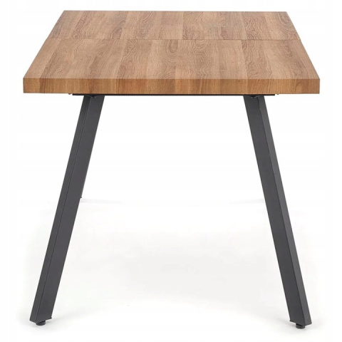 STÓŁ ROZKŁADANY 160-220x90 blat - ORZECH stelaż - CZARNY BERLIN HALMAR PROSTOKĄTNY PŁYTA LAMINOWANA PODSTAWA STAL MALOWANA STÓŁ ROZKŁADANY 160-220x90 blat - ORZECH stelaż - CZARNY BERLIN HALMAR PROSTOKĄTNY PŁYTA LAMINOWANA PODSTAWA STAL MALOWANA