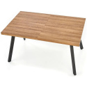 STÓŁ ROZKŁADANY 160-220x90 blat - ORZECH stelaż - CZARNY BERLIN HALMAR PROSTOKĄTNY PŁYTA LAMINOWANA PODSTAWA STAL MALOWANA STÓŁ ROZKŁADANY 160-220x90 blat - ORZECH stelaż - CZARNY BERLIN HALMAR PROSTOKĄTNY PŁYTA LAMINOWANA PODSTAWA STAL MALOWANA