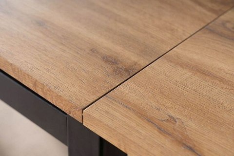 STÓŁ ROZKŁADANY PROSTOKĄTNY DĄB ARTISAN / CZARNY MAT 110(170)x74 GD017 SIGNAL PŁYTA LAMINOWANA STELAŻ METAL DO JADALNI KUCHNI STÓŁ ROZKŁADANY PROSTOKĄTNY DĄB ARTISAN / CZARNY MAT 110(170)x74 GD017 SIGNAL PŁYTA LAMINOWANA STELAŻ METAL DO JADALNI KUCHNI