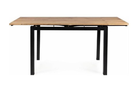 STÓŁ ROZKŁADANY PROSTOKĄTNY DĄB ARTISAN / CZARNY MAT 110(170)x74 GD017 SIGNAL PŁYTA LAMINOWANA STELAŻ METAL DO JADALNI KUCHNI STÓŁ ROZKŁADANY PROSTOKĄTNY DĄB ARTISAN / CZARNY MAT 110(170)x74 GD017 SIGNAL PŁYTA LAMINOWANA STELAŻ METAL DO JADALNI KUCHNI