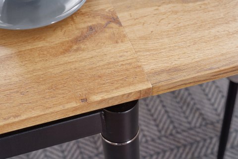 STÓŁ ROZKŁADANY GD082 DĄB ARTISAN / CZARNY MAT 80(131)x80 SIGNAL PŁYTA LAMINOWANA STELAŻ METALOWY DO KUCHNI DO SALONU STÓŁ ROZKŁADANY GD082 DĄB ARTISAN / CZARNY MAT 80(131)x80 SIGNAL PŁYTA LAMINOWANA STELAŻ METALOWY DO KUCHNI DO SALONU